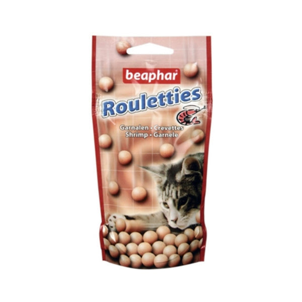 Beaphar Rouletties Shrimp Cat Treats are tasty, fun treats for a cat to enjoy.