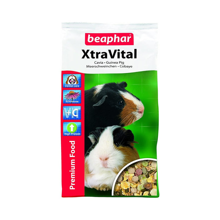 Beaphar XtraVital Guinea Pig is a muesli-style small animal food supplied in gas-flushed bags for freshness and maximum palatability. 