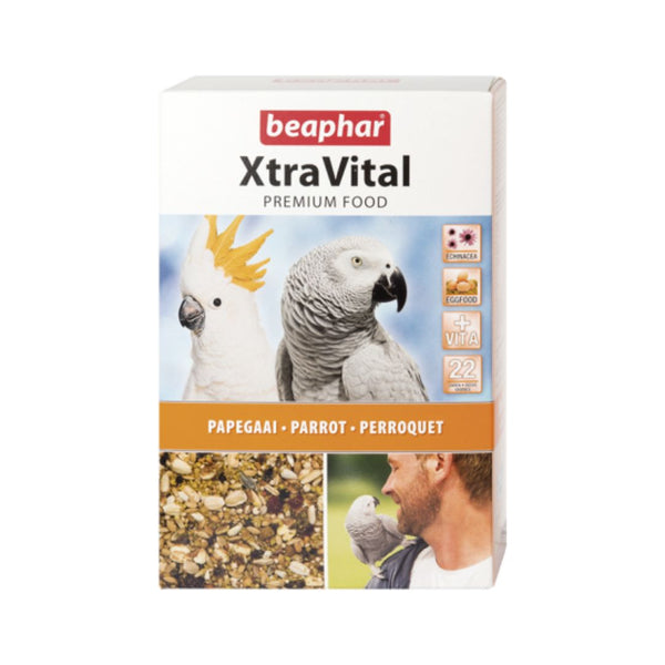 Beaphar XtraVital Large Parakeet Parrot Feed is tasty, and well-balanced, and has been developed in cooperation with nutrition experts, vets, and bird experts.
