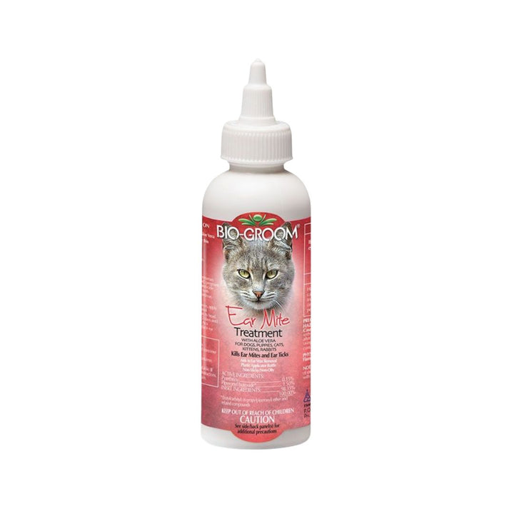 Bio-Groom Ear Mite Treatment with Aloe Vera for Dogs, Puppies, Cats, Kittens, and Rabbits. Kills Ear Mites and Ear Ticks. Aids in Ear Wax Removal. Non-Sticky and Non-Oily.2
