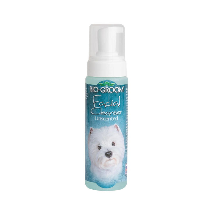 Bio-Groom Facial Foam Cleanser is a natural, mild, and tearless way to clean your Dog eyes, ears, nose, and mouth.