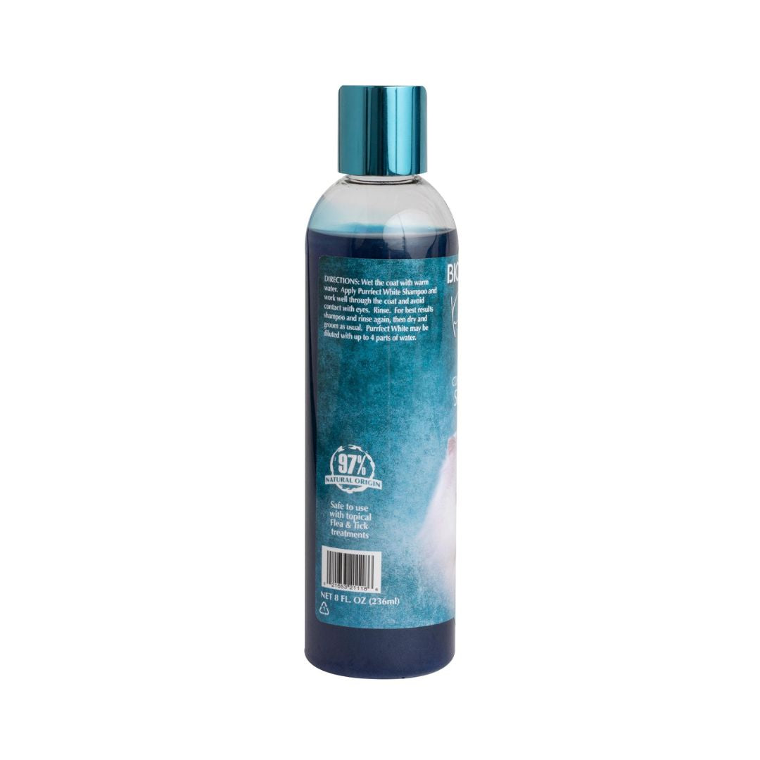 Bio-Groom Purrfect White is a conditioning coat brightener cat shampoo that also controls matting, tangling, and fly-away hair.2