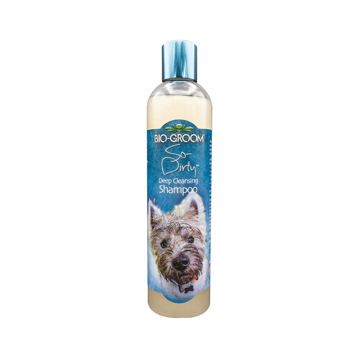 Bio-Groom So-Dirty Shampoo is a deep cleansing dog shampoo formulated for the most stinky and dirty aspects that come with being a dog.