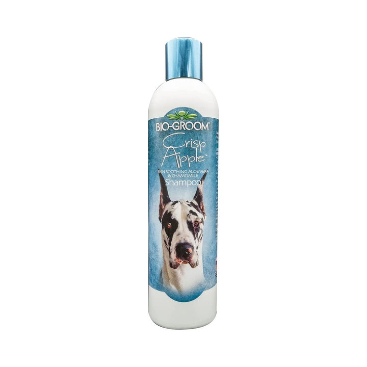 Bio-Groom Natural Scents Crisp Apple Scented Dog Shampoo Soap-free formula.
