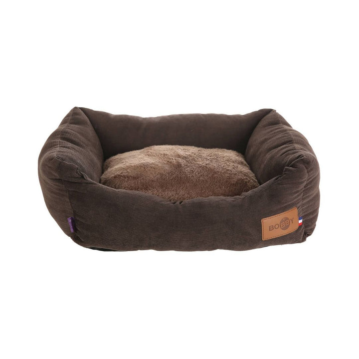 Bobby Daryl Brown Dogs and Cats Basket Bed Two-tone cushion. Delivers outstanding comfort, design, and quality guaranteed to keep your beloved furry friend happy.