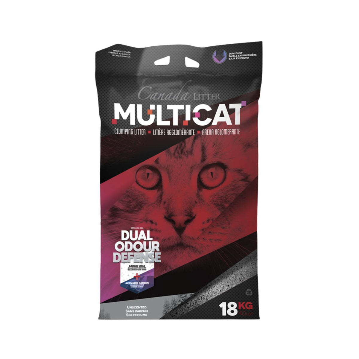 Canada Litter Multi-Cat Unscented Cat Litter 18kg