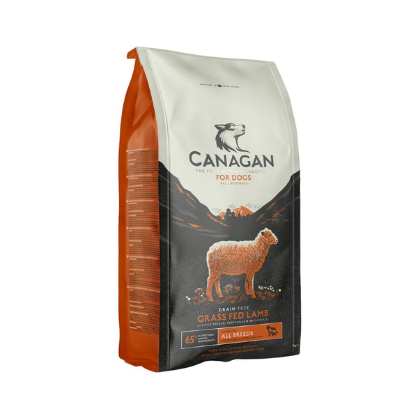 Canagan Grass Fed Lamb Dog Dry Food - Front Bag