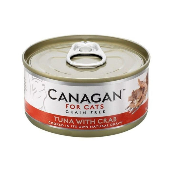 Canagan Tuna with Crab Cat Wet Food is flaked and tender in gravy. A completely balanced, highly nutritious meal that can be mixed with Canagan dry food.