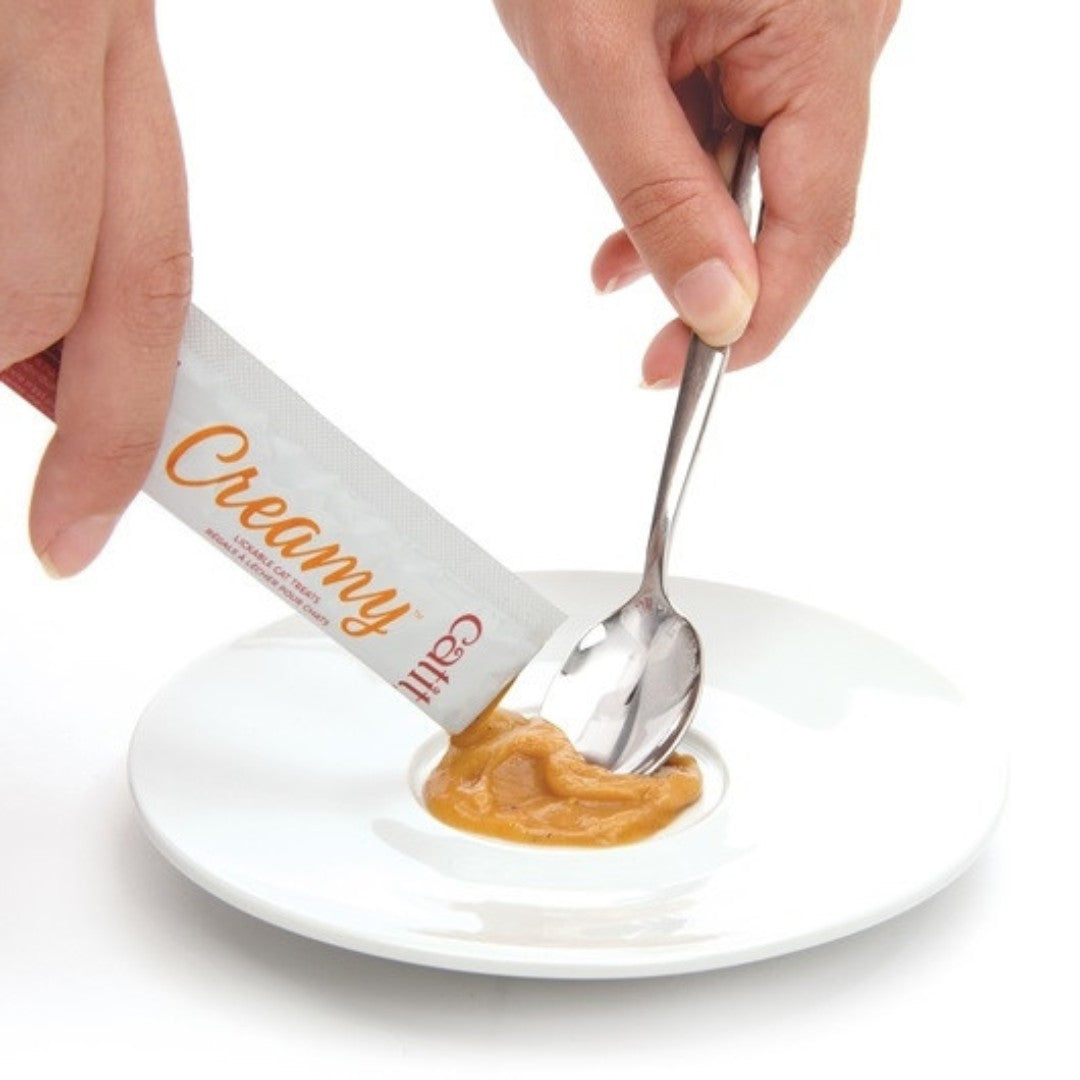 Catit Creamy Chicken & Lamb Lickable Cat Treats - product view 4