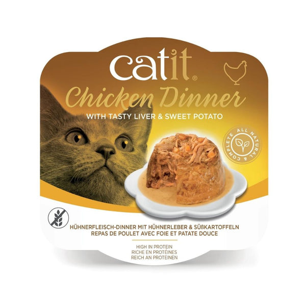 Catit Chicken Dinner, Liver & Sweet Potato Cat Wet Food 80g/6PCS
