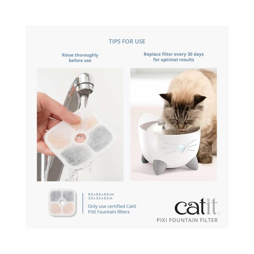 Catit PIXI Cat Fountain Filter Cartridges, 3-pack - product view 4