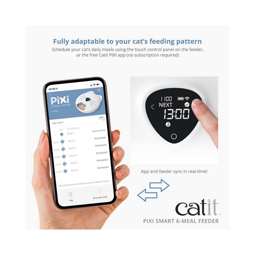 Catit PIXI Smart 6-Meal Automatic Cat Feeder - product view 4