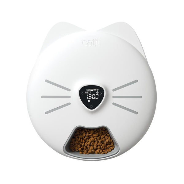 Catit Pixi Smart 6 Meal Automatic Cat Feeder Feed your cat up to 6 meals a day, at any time Serve dry food, wet food, and treats Schedule feedings. Metafields