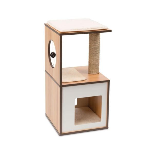 Catit Premium Vesper Box Cat Scratching Lounge Small is compact cat furniture in a modern design.