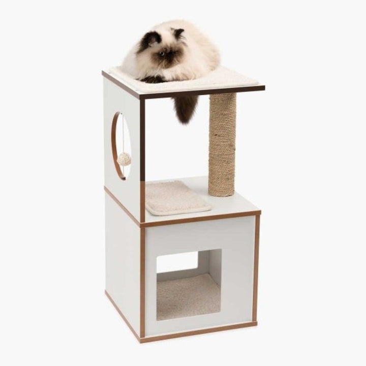Catit Premium Vesper Box Cat Scratching Lounge Small is compact cat furniture in a modern design 3.