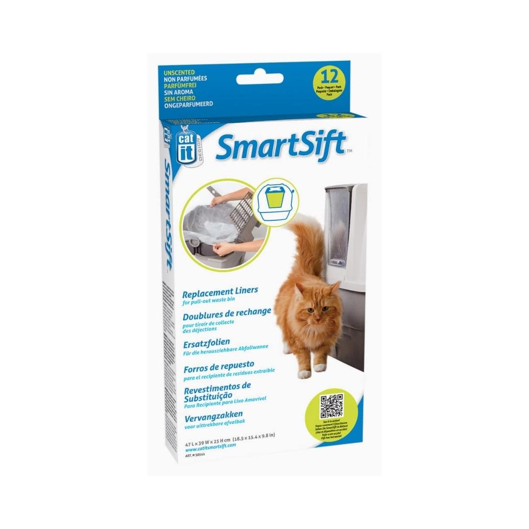 Catit SmartSift Cat Pan Base Cat Litter Box Liners, 12-pack - front view