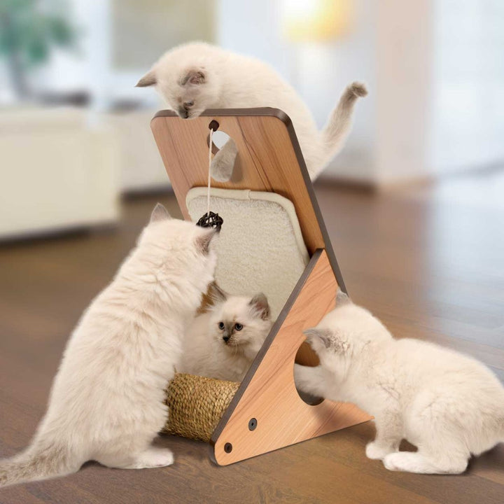 Catit Vesper Play Center is a small-scale cat adventure playground. This cat furniture can be used in various positions for more play and fun 3.