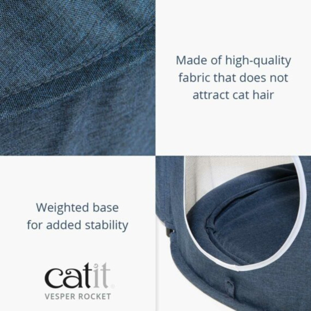 Catit Vesper Cat Tower Rocket Blue, 50 × 50 × 90 cm - product view 6