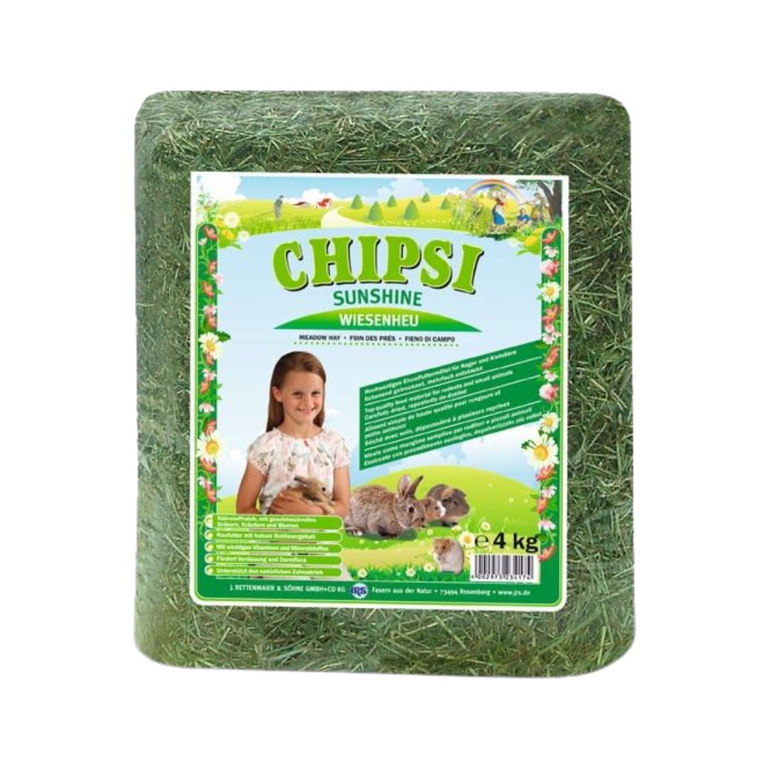 Chipsi Sunshine Meadow Small Animal Treats & Hay - 4kg front Bag