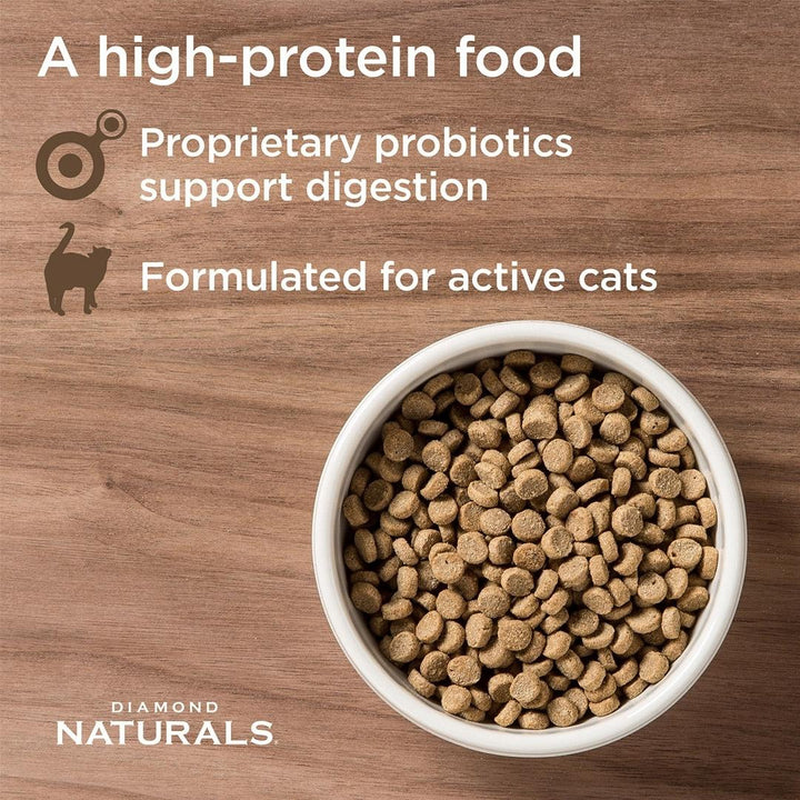 Diamond Naturals Active Cat Chicken is good for kittens and pregnant or nursing adult cats, High-protein, the high-fat formula provides high-power nutrition Benefits.