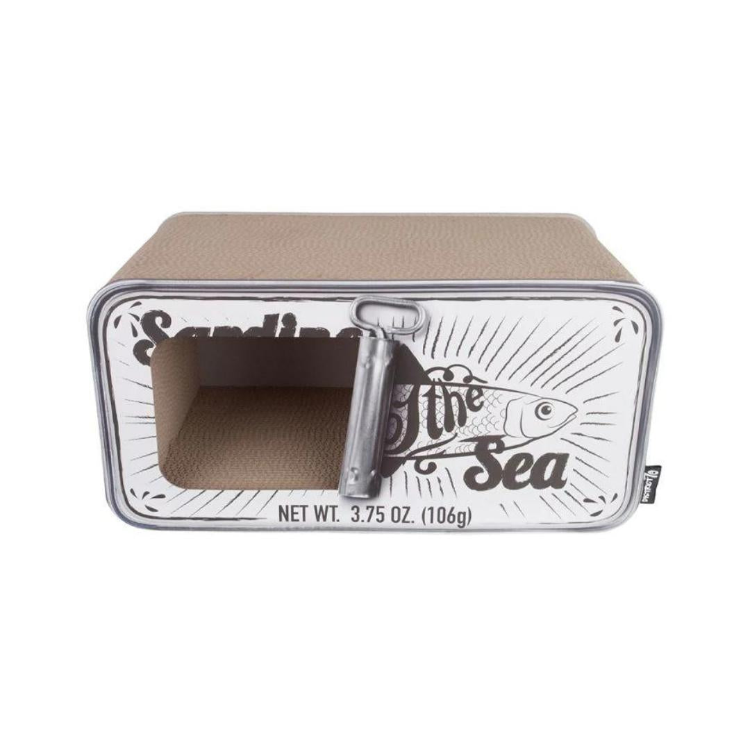 District 70 Sardine 2-in-1 Cat Scratcher &amp; Cave - Stylish and Comfortable Sanctuary for Cats in Dubai - White Color