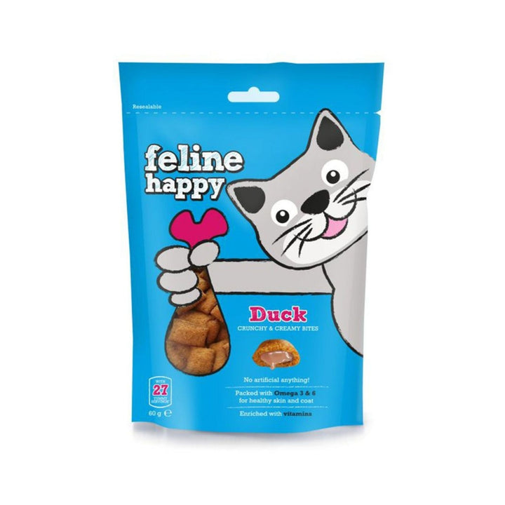 M&C Feline Happy Duck Treats are more than just snacks – they're a gesture of love and care for your beloved cat. Treat them to the best with our crunchy, creamy, and health-conscious delights.