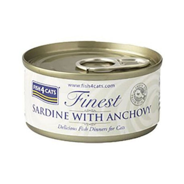 Fish4Cats Sardine with Anchovy Cat Wet Food Front Tin
