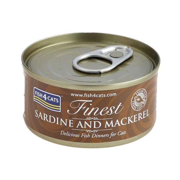 Fish4Cats Sardine with Mackerel Cat Wet Food Front Tin