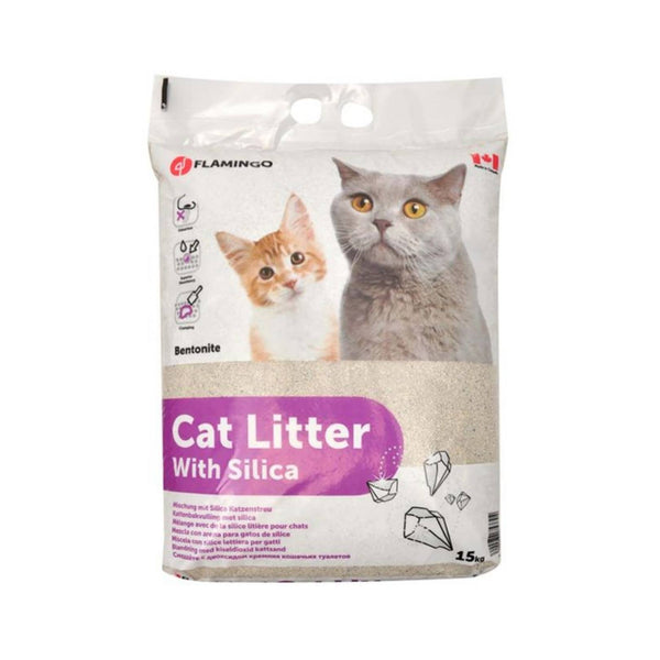 Flamingo Blend Cat Litter - Ultimate Absorption and Odor Control for Your Cat's Comfort in Dubai. Full Bag