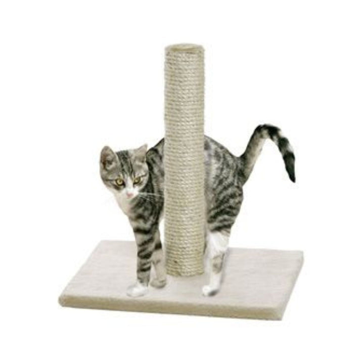 Flamingo Cat Scratching Tree Polset - Durable Scratching Post for All Breeds in Dubai. Beige Color.