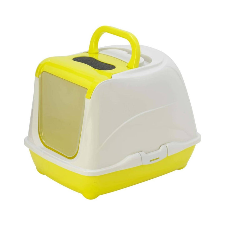 Flamingo Cat Toilet Loki Hawai Cat Litter Box - Compact and Stylish Litter Box for All Breeds in Dubai - Lime Color