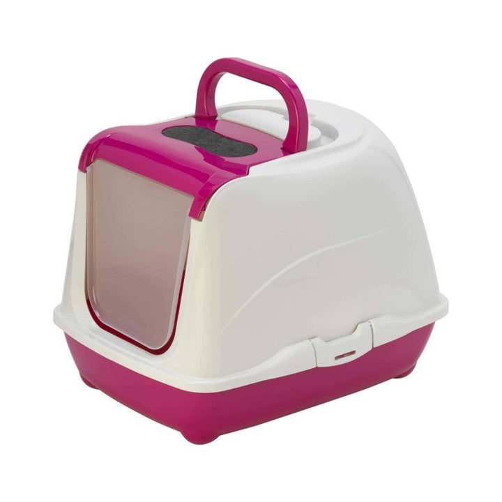 Flamingo Cat Toilet Loki Hawai Cat Litter Box - Compact and Stylish Litter Box for All Breeds in Dubai -  Pink Color
