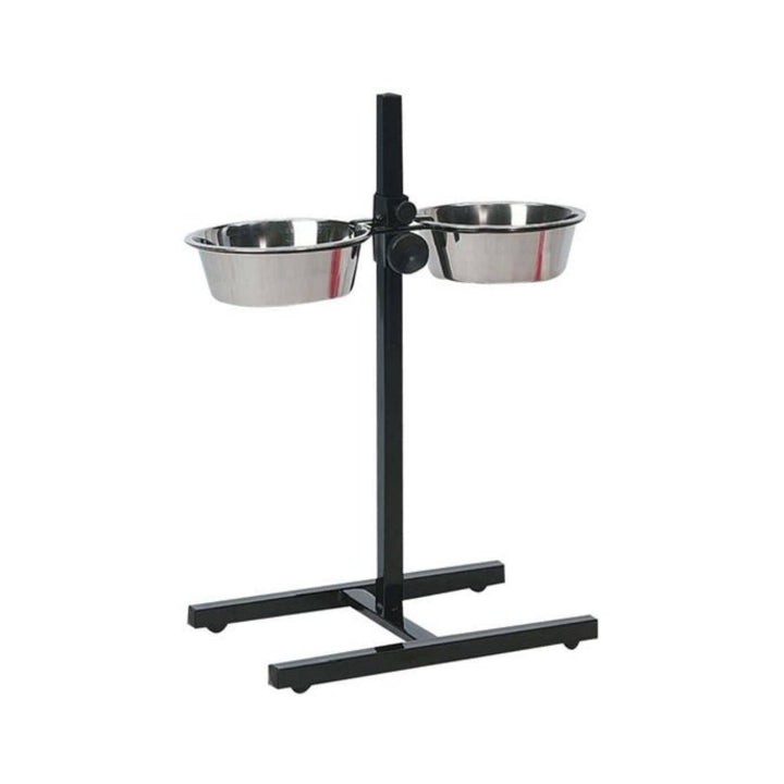 Flamingo Otis High Stand with Dishes Dog Bowl - Elevate Your Dog's Dining Experience with Adjustable Height Stand and Spacious Bowls.