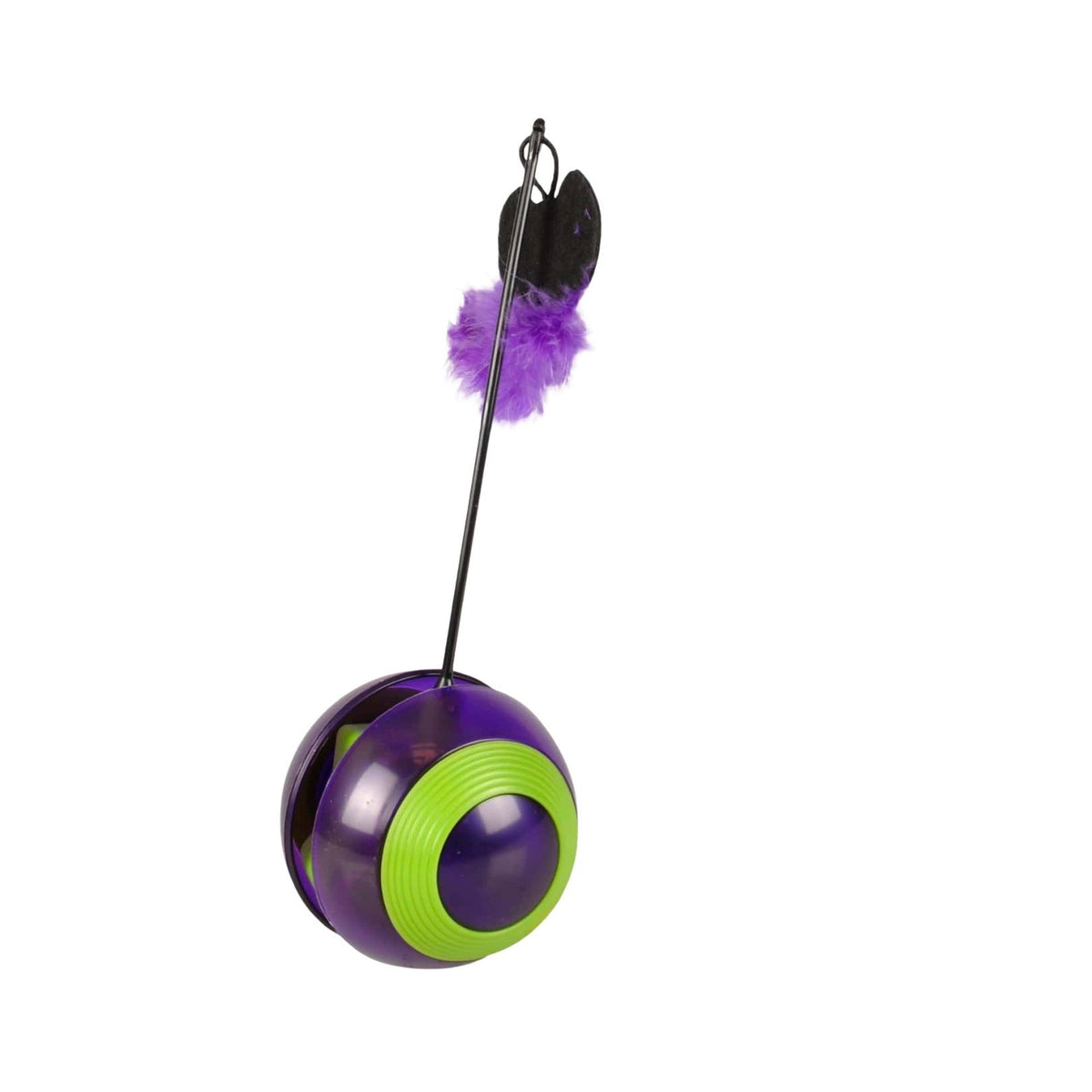 Flamingo Tumbler with LED Light Cat Toy Purple Petz.ae