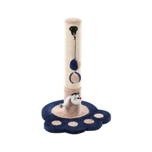 Keep your cat entertained while providing a cozy sleeping space with the Flamingo Viva 2 Blue Beige Cream Cat Scratching Tree. It features a sturdy scratching post 