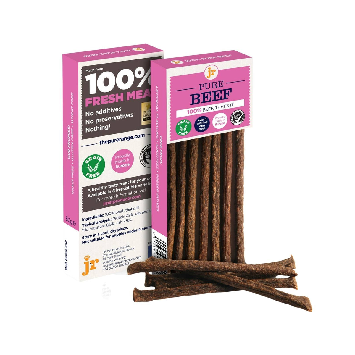 JR Pet Products Pure Beef Sticks Dog Treats 50g Petz.ae