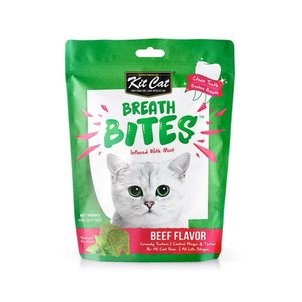 Buy Kit Cat Breath Bites Beef Cat Treats | Dubai Petz.ae