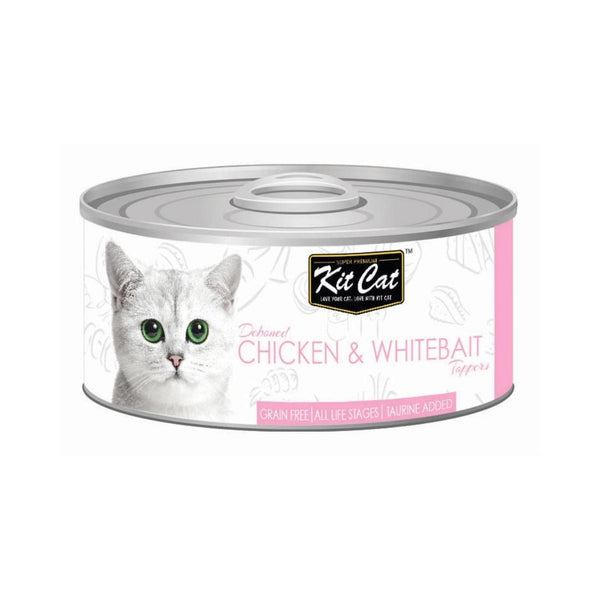 Kit Cat Chicken & Whitebait Toppers Cat Wet Food is Made from natural ingredients without added colors or preservatives; this wet food is a healthy and tasty choice for your feline friend.