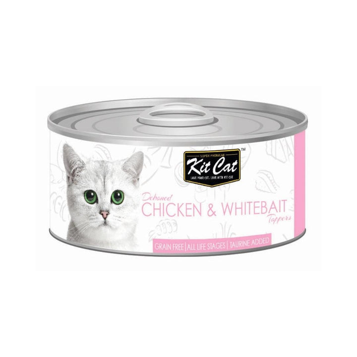 Kit Cat Chicken & Whitebait Toppers Cat Wet Food 80g Petz.ae
