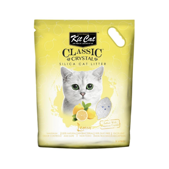 Kit Cat Classic Crystal Cat Litter Lemon has no chemical additive and is not harmful to pets or humans making it the most ideal cat litter for your kittens and cats.
