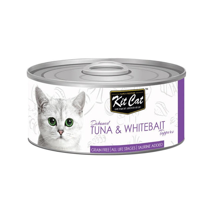 Kit Cat Deboned Tuna & Whitebait Toppers Cat Wet Food 80g Petz.ae Dubai