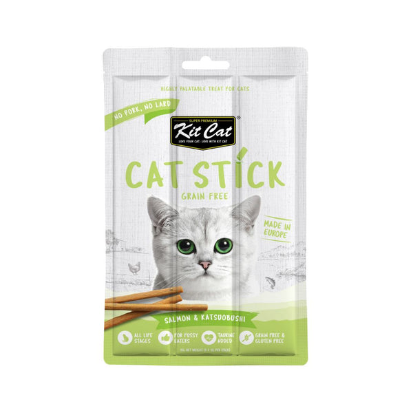 Buy Kit Cat Stick Salmon & Katsuobushi Cat Treats | Petz.ae