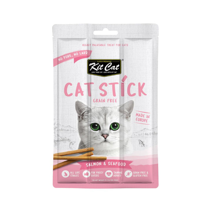 Buy Kit Cat Stick Salmon & Seafood Cat Treats | Petz.ae
