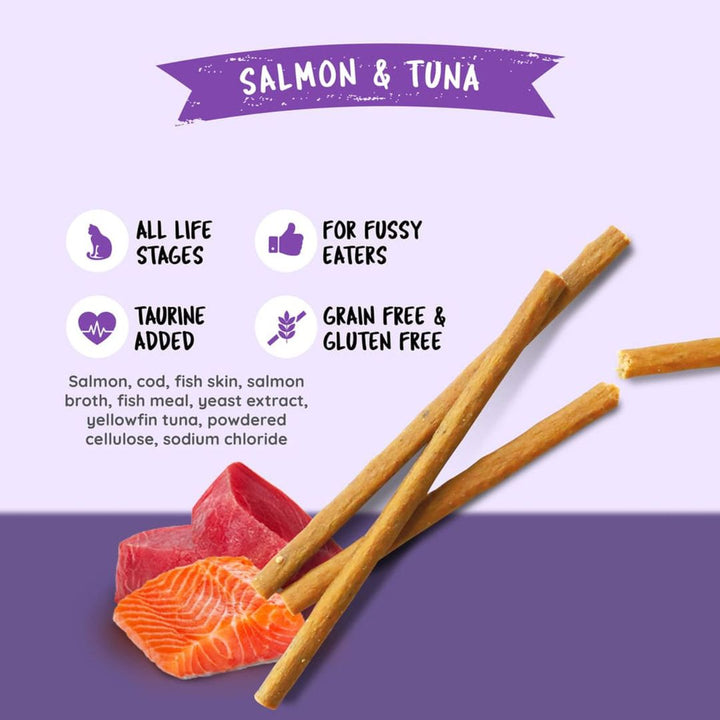 Buy Kit Cat Stick Salmon & Tuna Cat Treats | Petz.ae
