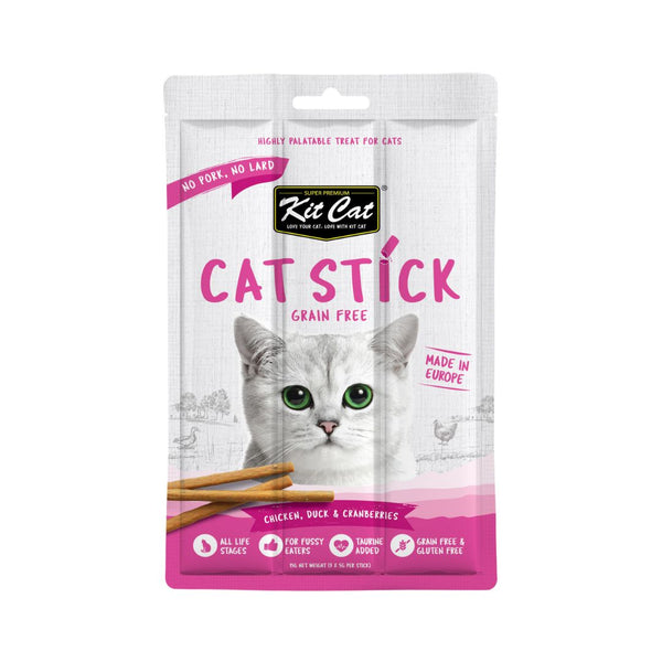 Buy Kit Cat Stick Chicken Duck & Cranberries Cat Treats | Petz.ae
