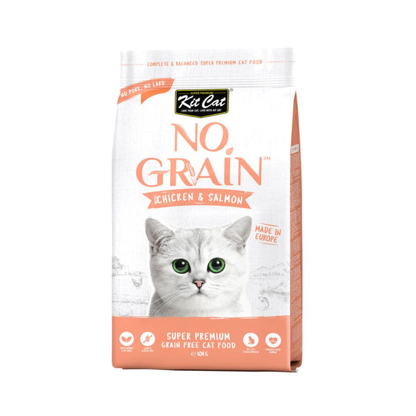 Choose Kit Cat No Grain Chicken & Salmon Cat Dry Food for a diet that transcends the ordinary, providing your cat with the nutrition they need for a vibrant and healthy life. Order now and witness the transformation in your cat's well-being!