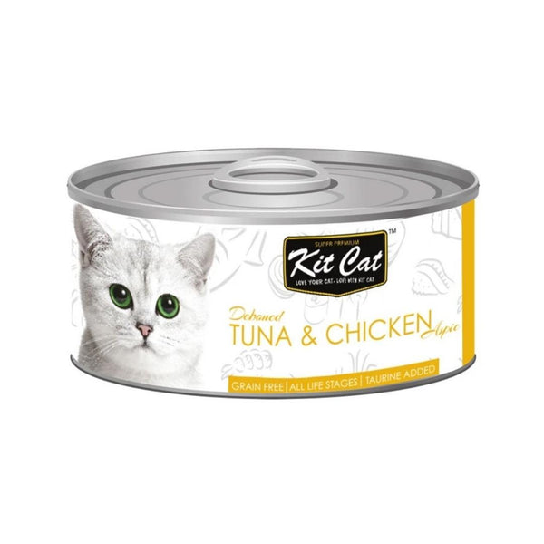 Give your cat the ultimate dining experience with Kit Cat Tuna & Chicken Cat Wet Food - the perfect blend of nutrition and taste for every stage of their life.