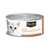 Treat your feline companion to the finest cuisine with Kit Cat Tuna & Salmon Cat Wet Food. Elevate mealtime into a delightful experience