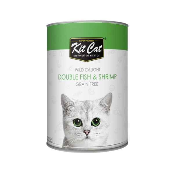 Give your cat the taste of the wild with Kit Cat Wild Caught Double Fish & Shrimp – where nutrition meets the untamed for a purr-worthy dining experience.