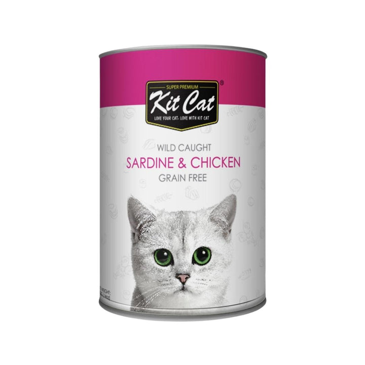 Experience the essence of the wild with Kit Cat Wild Caught Sardine & Chicken – where each bite celebrates nutrition and natural flavors for your discerning feline friend.
